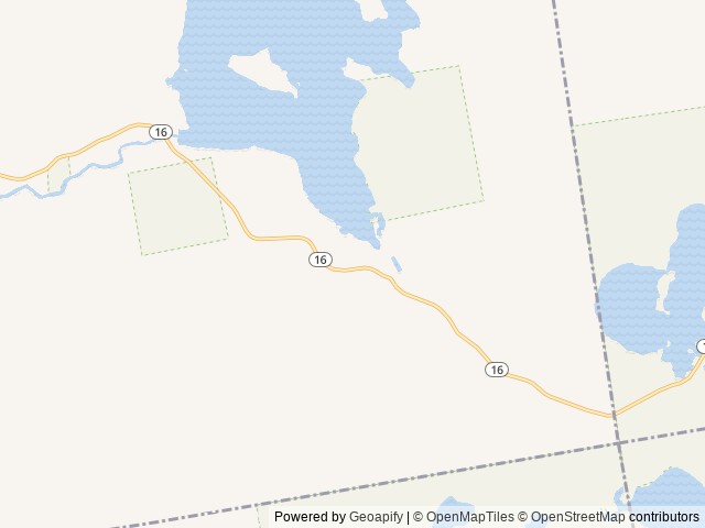 Map of Black Brook Cove Campground location at Parkertown Township, ME, United States
