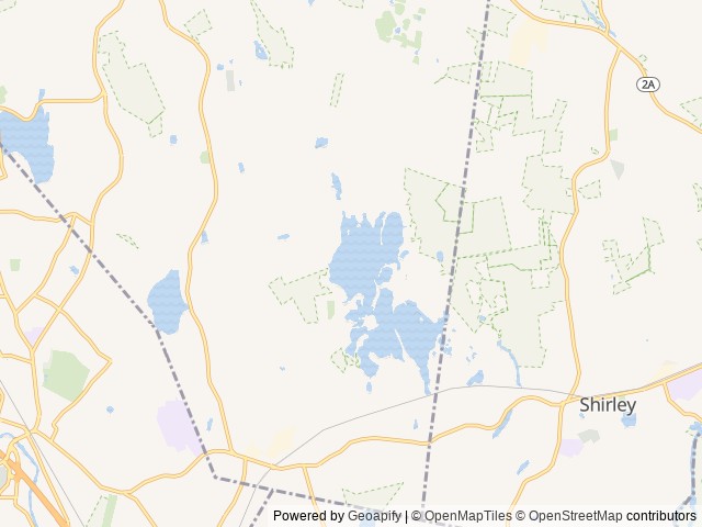 Map of Shady Point Beach & Campground location at Lunenburg, MA, United States