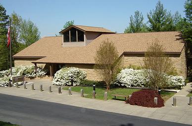 Entrance station at Philpott Lake.