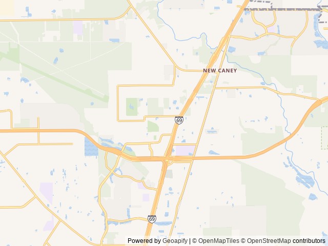 Map of Legends RV Resort location at New Caney, TX, United States