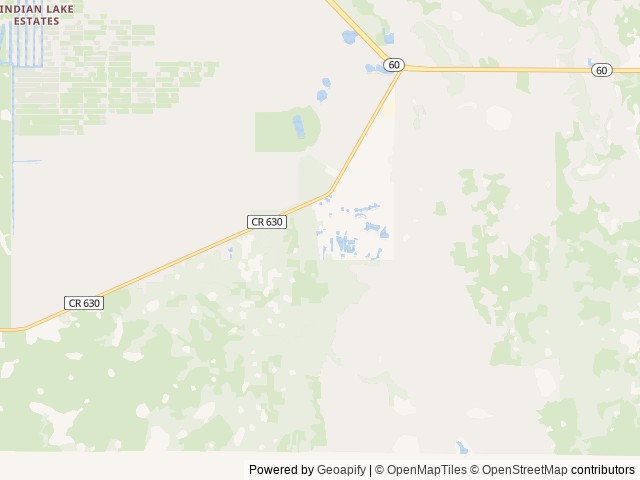 Map of Canopy Oaks RV Resort location at Lake Wales, FL, United States