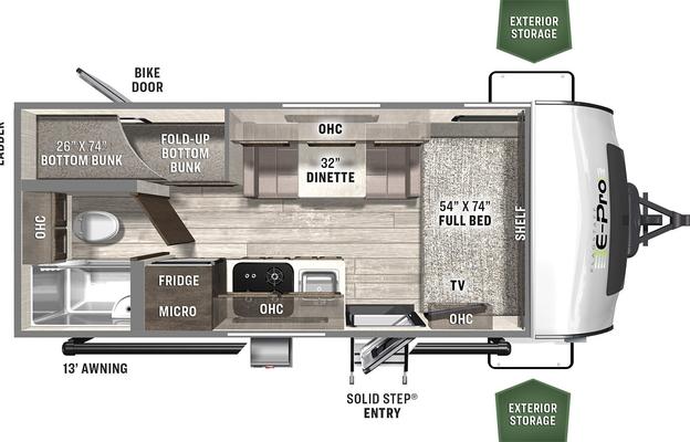 2021 Forest River RV Flagstaff E-Pro E19BH