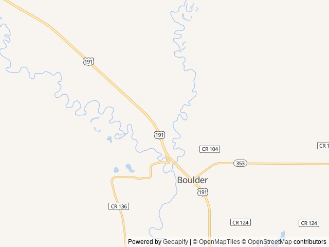 Map of Wind River View Campground location at Boulder, WY, United States