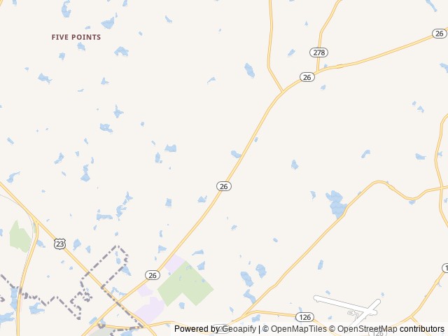 Map of Rest Haven RV Park location at Cochran, GA, United States