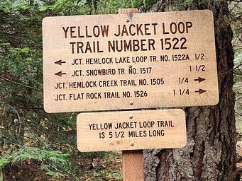 Trailhead at Hemlock Lake