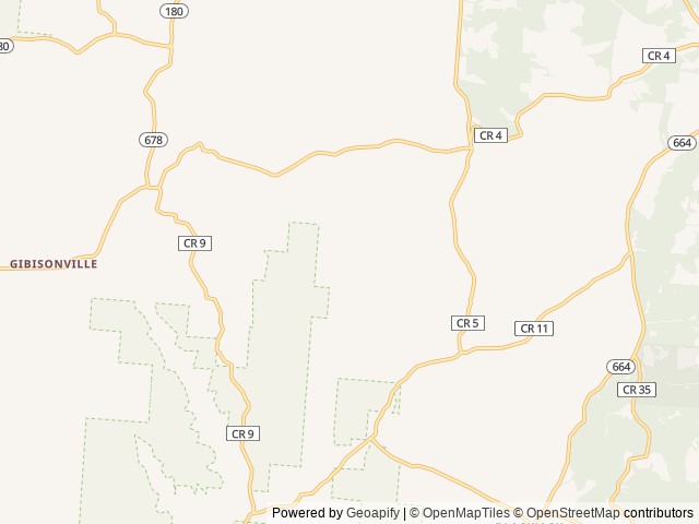 Map for Modern Pet & Family Friendly Bunkhouse Grey Wolf near Logan, OH