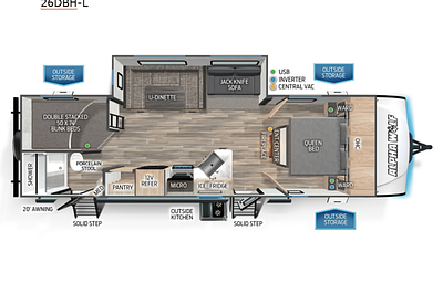 2024 Forest River RV Cherokee Alpha Wolf 26DBH-L RV rental photo 2