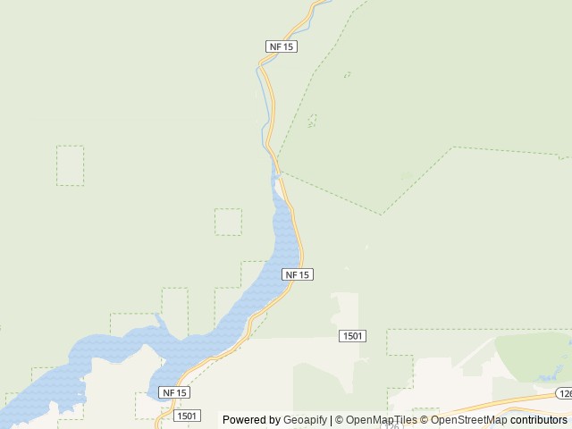 Map of Lookout Campground And Boat Launch – Willamette location at Blue River, OR, United States