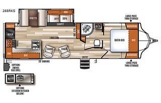 2018 Forest River RV Vibe 268RKS