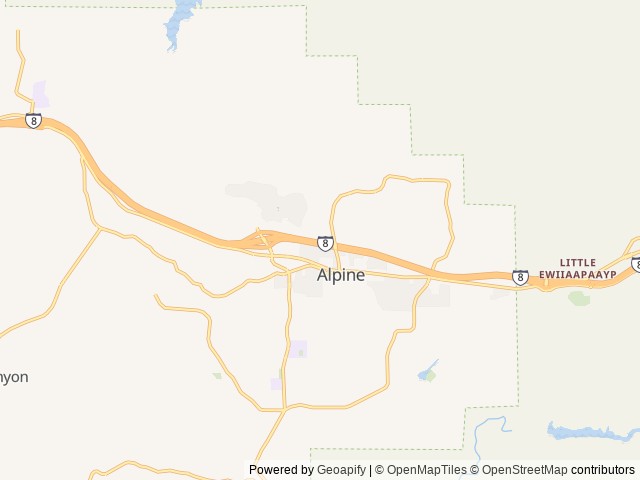 Map for Adventure Ready - 2020 Grand Design Transcend near Alpine, CA