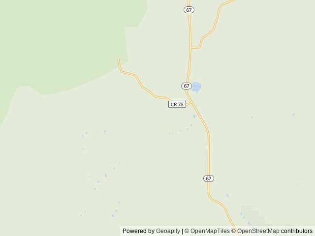 Map of Painted Rocks location at Colorado Springs, CO, United States