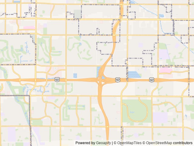 Map of Silveridge RV Resort location at Mesa, AZ, United States