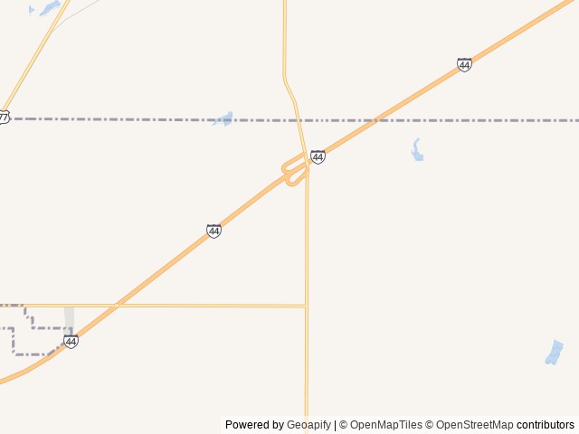 Map of Sunflower Ridge RV Resort location at Fletcher, OK, United States