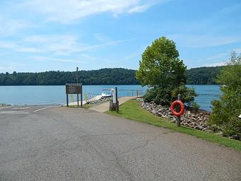 Water access to Philpott Lake at Goose Point.