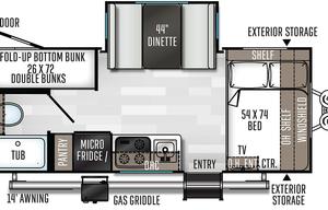 2021 Forest River RV Rockwood Geo Pro 20BHS