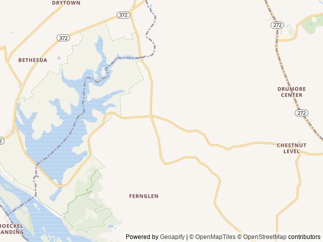 Map for Wagler family camper near Drumore, PA