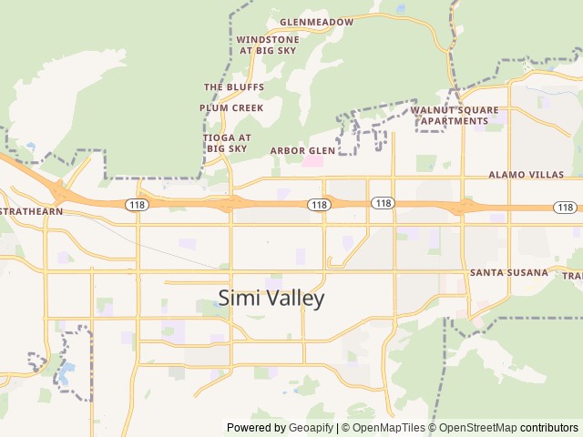 Map for 2023 Forest River RV Cherokee Alpha Wolf 26DBH-L near Simi Valley, CA