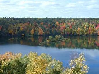 Ausable River Camping View