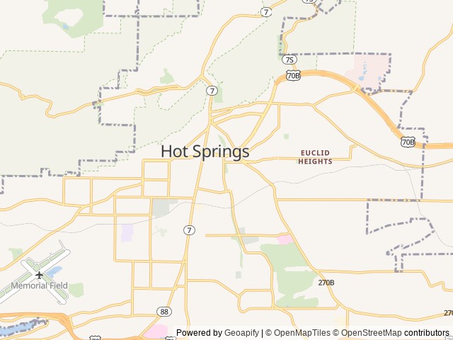 Map of Starlight Haven at Hot Springs location at Hot Springs, AR, United States