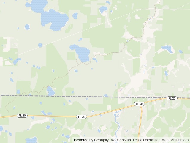 Map of Rattlesnake Lake South location at Chipley, FL, United States