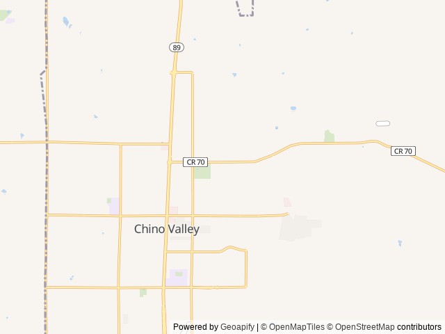 Map for "Organic Kim's" Travel Trailer near Chino Valley, AZ