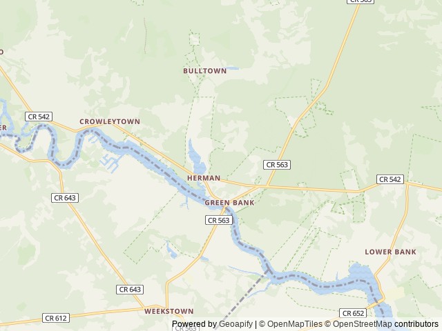 Map of Belhaven Lake RV Resort location at Egg Harbor City, NJ, United States