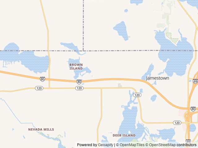 Map of Yogi Bear's Jellystone Park Camp Resort At Barton Lake location at Lake, IN, United States