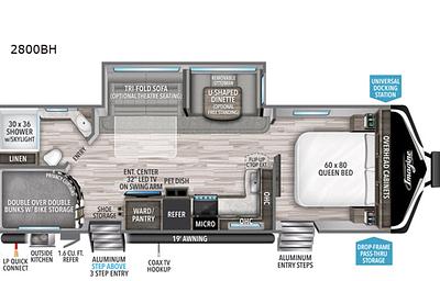 Spacious 2020 Grand Design Imagine 2800BH