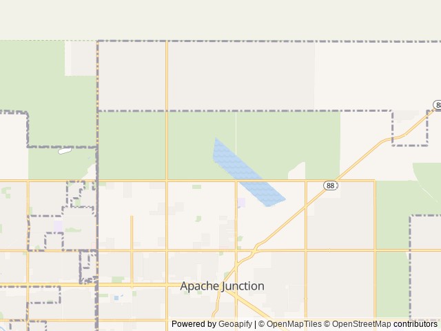 Map for Cowboy Camper near Apache Junction, AZ