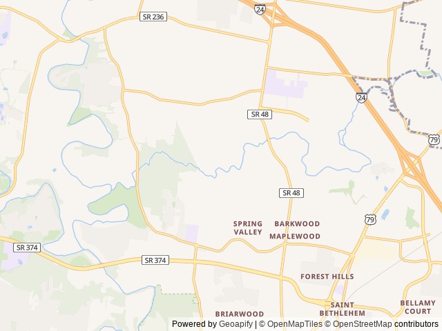 Map for 2023 Winnebago Solis 59PX near Clarksville, TN