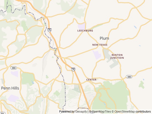 Map for 2024 Dutchmen RV Coleman Lantern LT Series 17B near Pittsburgh, PA