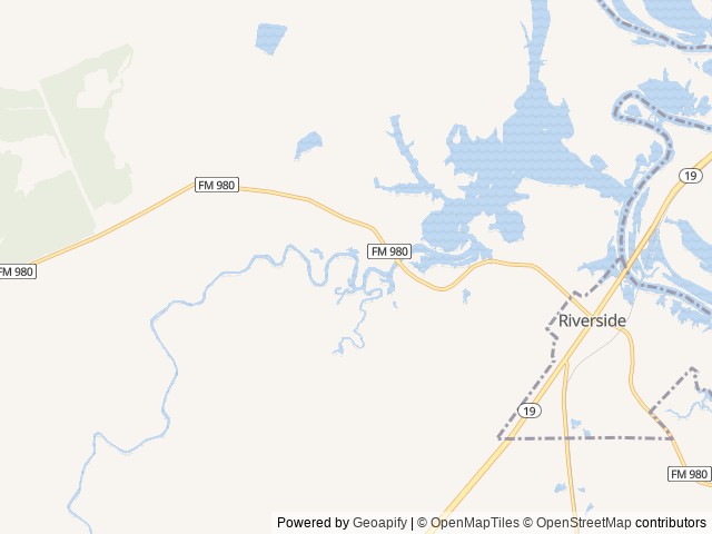 Map of Harmon Creek RV Park & Marina location at Huntsville, TX, United States