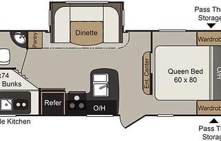 2016 Keystone RV Passport 2400BH Grand Touring (B)