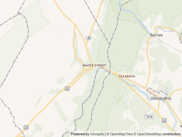 Map for Family Friendly Travel Trailer near Alexandria, PA