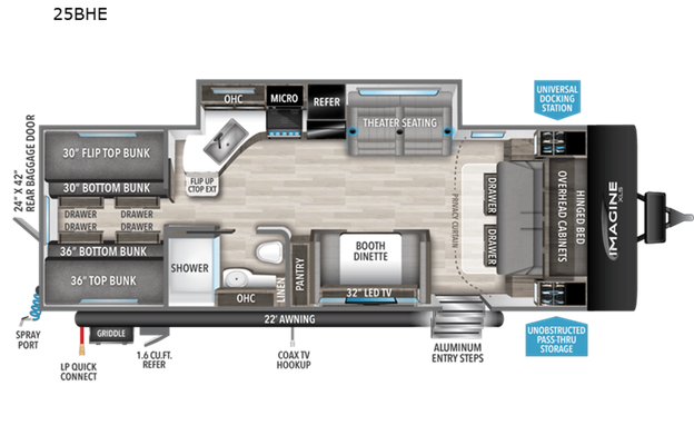 Bonnaroo Friendly RV w/4 Bunks! **Delivery Only**