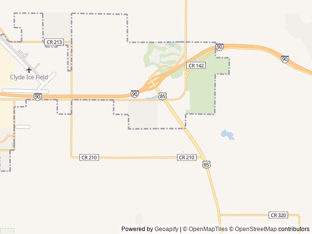 Map of Elkhorn Ridge RV Resort location at Spearfish, SD, United States