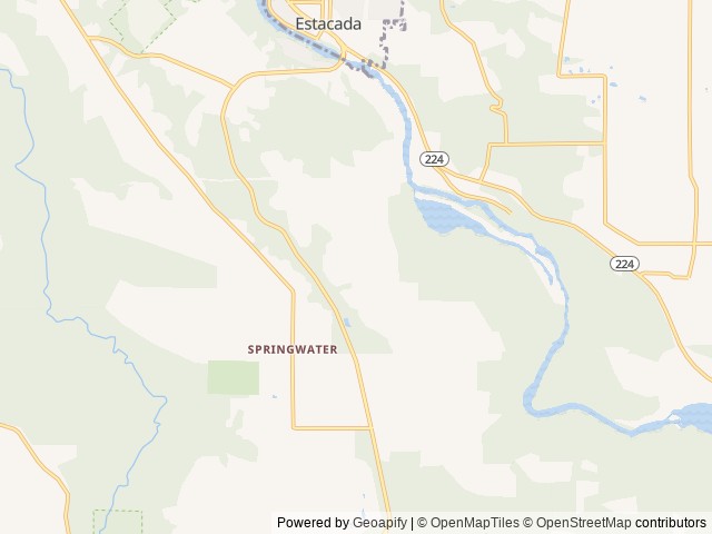 Map for 2023 Northwood Arctic Fox North Fork 25Y near Estacada, OR