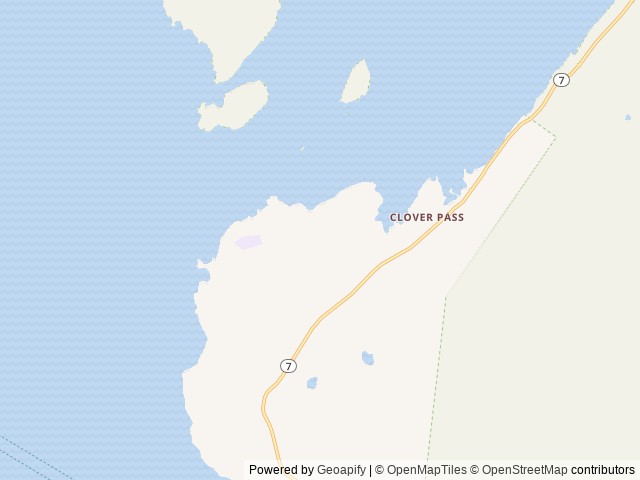Map of Clover Pass Resort & RV Park location at Ketchikan, AK, United States