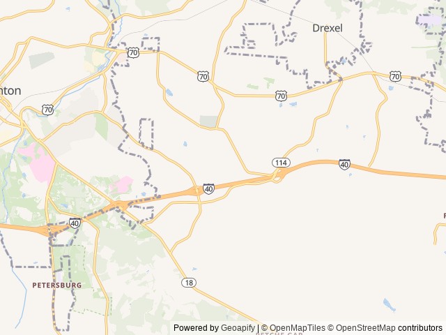 Map for 2016 Forest River Wildwood near Valdese, NC
