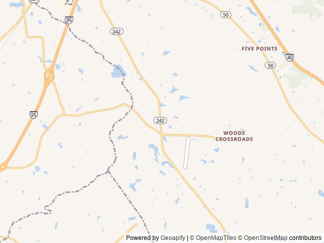 Map for Our Happy Place near Benson, NC