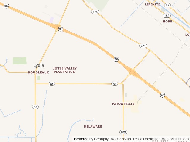 Map for 3 BEDS SPACIOUS AND COMFY DISCOUNT M2M AVAILABLE near Jeanerette, LA