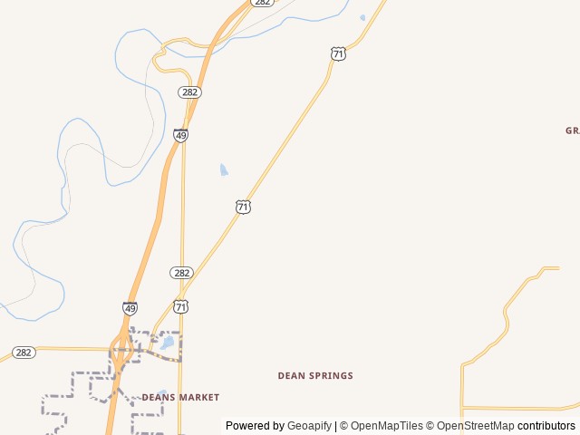 Map for 2025 Chaparral 375BAF near Alma, OK