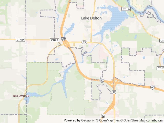 Map of Yogi Bear's Jellystone Park™ Camp-Resort: Wisconsin Dells location at Wisconsin Dells, WI, United States