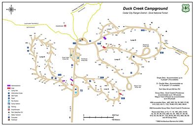Duck Creek Campground map