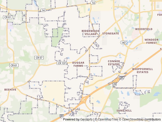 Map for 2023 Forest River Cherokee Arctic Wolf 3660 near Auburn, AL
