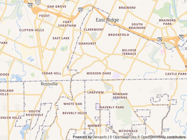 Map for 2022 Dutchmen RV Coleman 17B near Chattanooga, TN