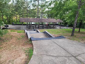 Elijah Cove Group Shelter may be reserved for group gatherings - overview image