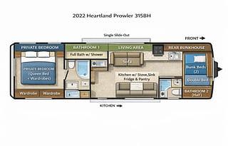 2022 Heartland Prowler 315BH RV rental photo 2
