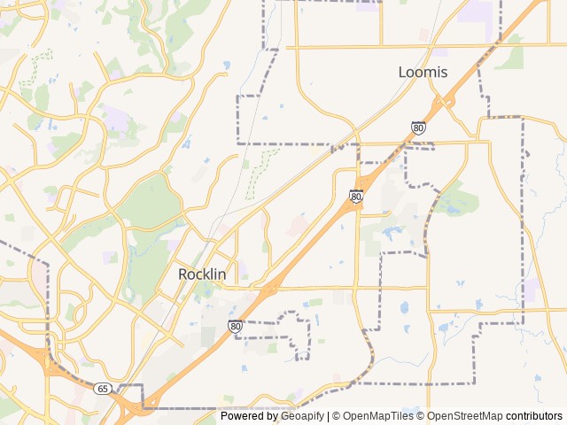 Map for "The Cascade" - Luxury Sprinter Van With Unlimited Mileage near Rocklin, CA