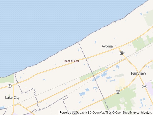 Map of YMCA Camp Sherwin Family Campground & Outdoor Center location at Lake City, PA, United States